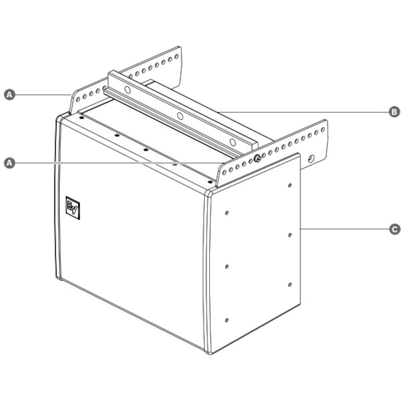 Foto van Electro-voice eva-sg2-wht standaard grid voor eva line arrays wit