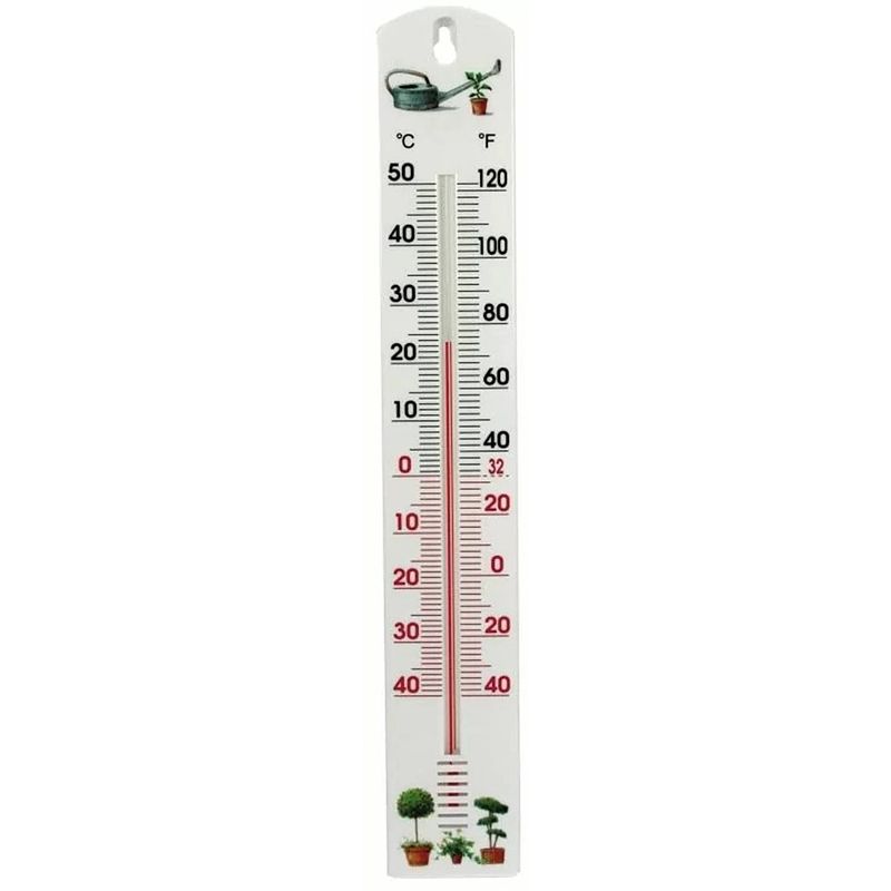 Foto van Talen tools - thermometer - kunststof - min/max - 40 cm