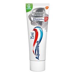 Foto van Aquafresh tandsteen controle tandpasta voor gezonde tanden 75ml, recyclebare plastic tube en dop bij jumbo