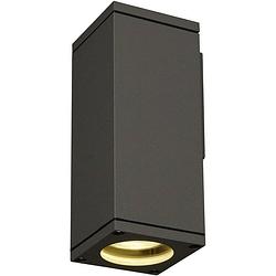 Foto van Slv theo wall 229525 buitenlamp (wand) led gu10 35 w antraciet