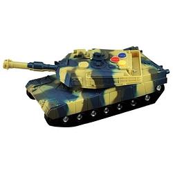 Foto van Toi-toys militaire tank met licht en geluid 17 cm groen/ geel