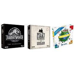 Foto van Spellenbundel - 3 stuks - jurassic world the boardgame & peaky blinders & ik hou van holland bordspel