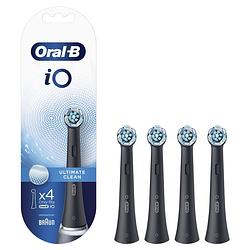 Foto van Oral-b opzetborstels io ultimate clean zwart (4 stuks)