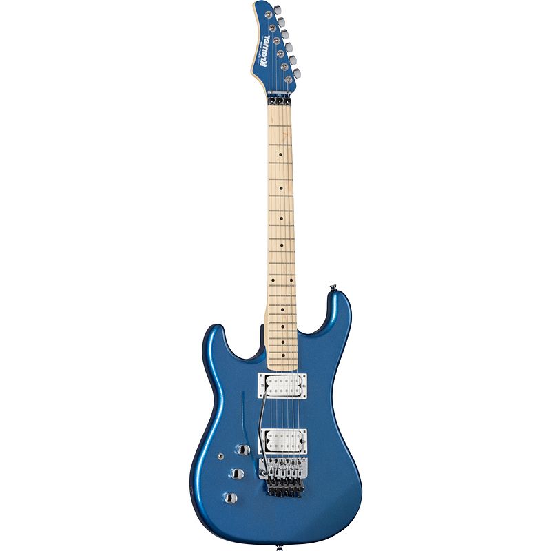 Foto van Kramer guitars original collection pacer classic lh radio blue metallic linkshandige elektrische gitaar