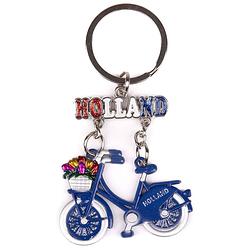 Foto van Matix sleutelhanger holland fiets staal blauw/zilver