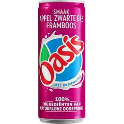 Foto van Alle soorten 2 verpakkingen | oasis smaak appel zwarte bes framboos 33cl aanbieding bij jumbo