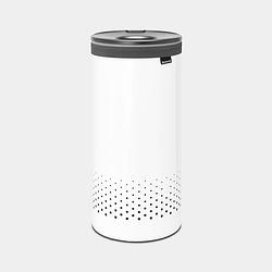 Foto van Brabantia wasbox 35 liter - white / dark grey kunststof deksel