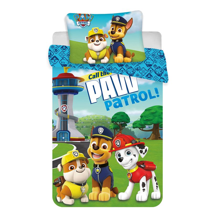 Foto van Paw patrol baby dekbedovertrek - 100 x 135 cm - multi