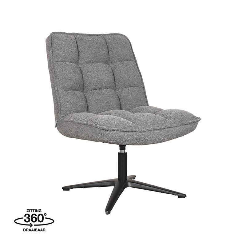 Foto van Label51 fauteuil vince - grijs - boucle