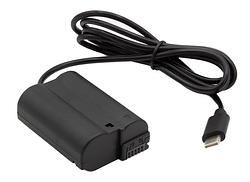 Foto van Chilipower ep-5b dummy accu usb-c adapterset voor nikon, accutype en-el15