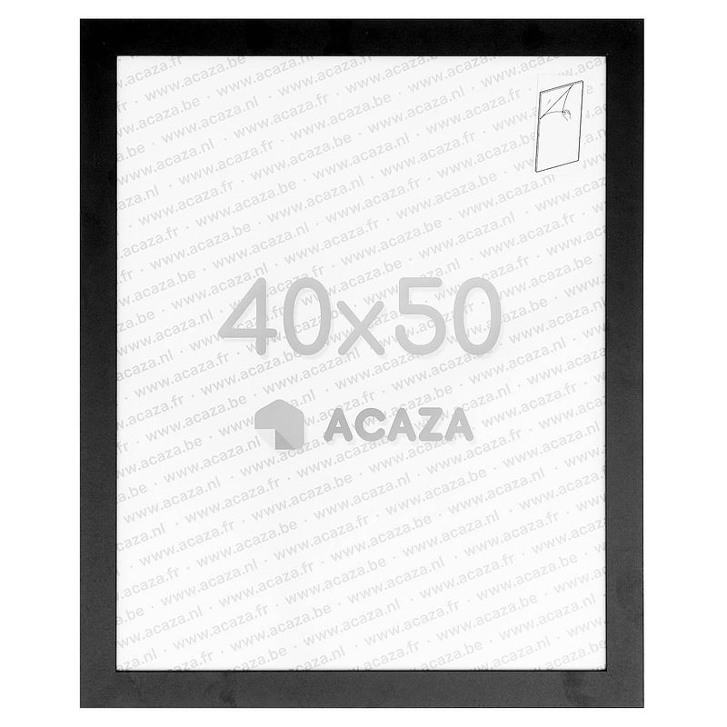Foto van Acaza fotokader madison voor foto's van 40x50cm - mdf houten fotolijst - zwart
