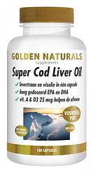 Foto van Golden naturals super cod liver oil capsules