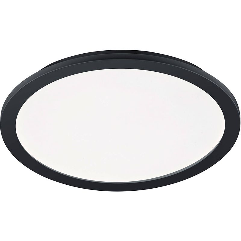 Foto van Led plafondlamp - badkamerlamp - trion camy - opbouw rond 22w - spatwaterdicht ip44 - dimbaar - warm wit 3000k - mat