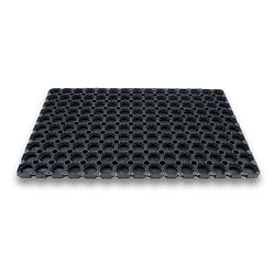 Foto van 1x deurmatten/schoonloopmatten van rubber 40 x 60 cm rechthoekig - deurmatten