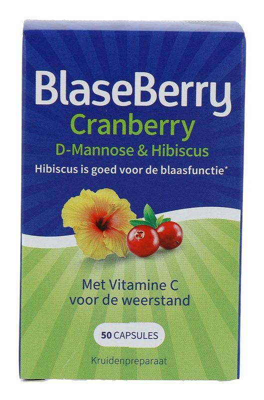 Foto van Blaseberry cranberry & d-mannose capsules