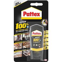 Foto van Pattex 100% lijm, tube van 50 g, op blister 12 stuks