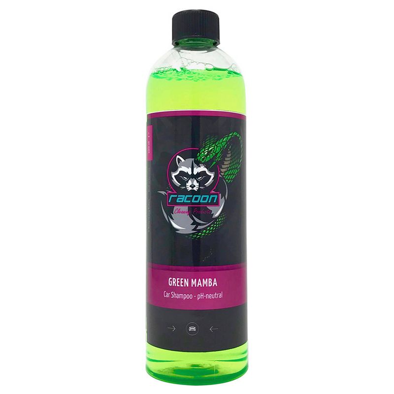 Foto van Racoon autoshampoo green mamba 1 liter groen