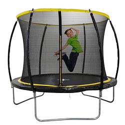 Foto van Dunlop trampoline 6ft - 183 x 50 cm - trampoline met veiligheidsnet 200 cm - max. 80 kg - zwart/geel