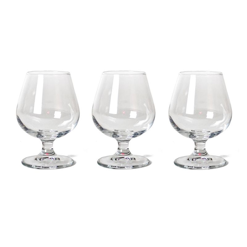 Foto van Set van 3x stuks cognac/likeur glazen 250 ml - cognacglazen