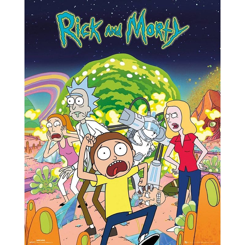 Foto van Gbeye rick and morty group poster 40x50cm