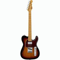 Foto van G&l tribute asat classic bluesboy semi-hollow 3-tone sunburst mn elektrische gitaar