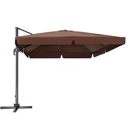 Foto van Tectake - zonwering cinzia-xl parasol- bruin - 402993