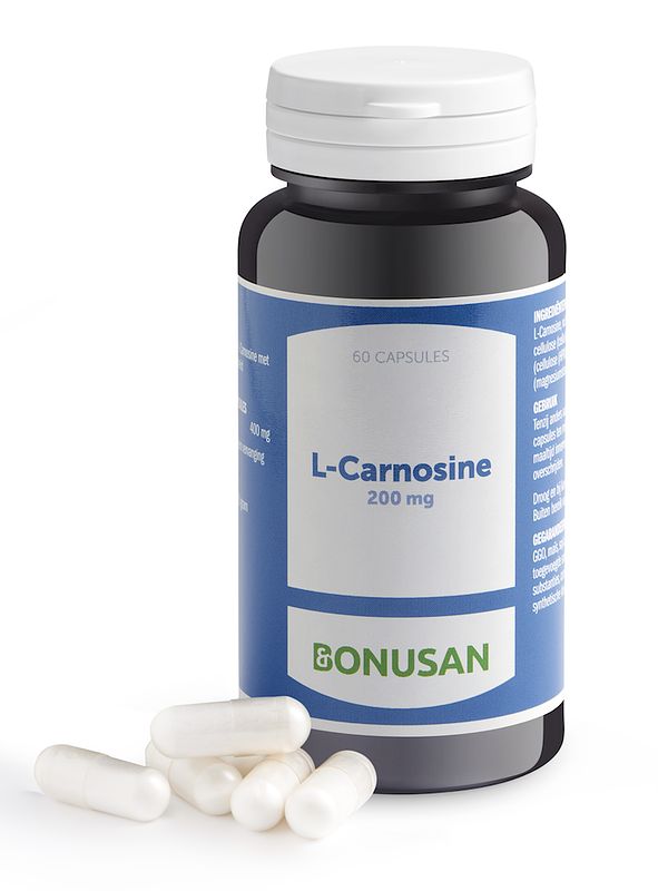 Foto van Bonusan l-carnosine 200 mg capsules