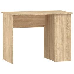 Foto van The living store bureau sonoma eiken - bewerkt hout - 100 x 55 x 75 cm