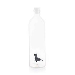 Foto van Balvi drinkfles seal 1,2 liter 30 cm glas/rvs transparant