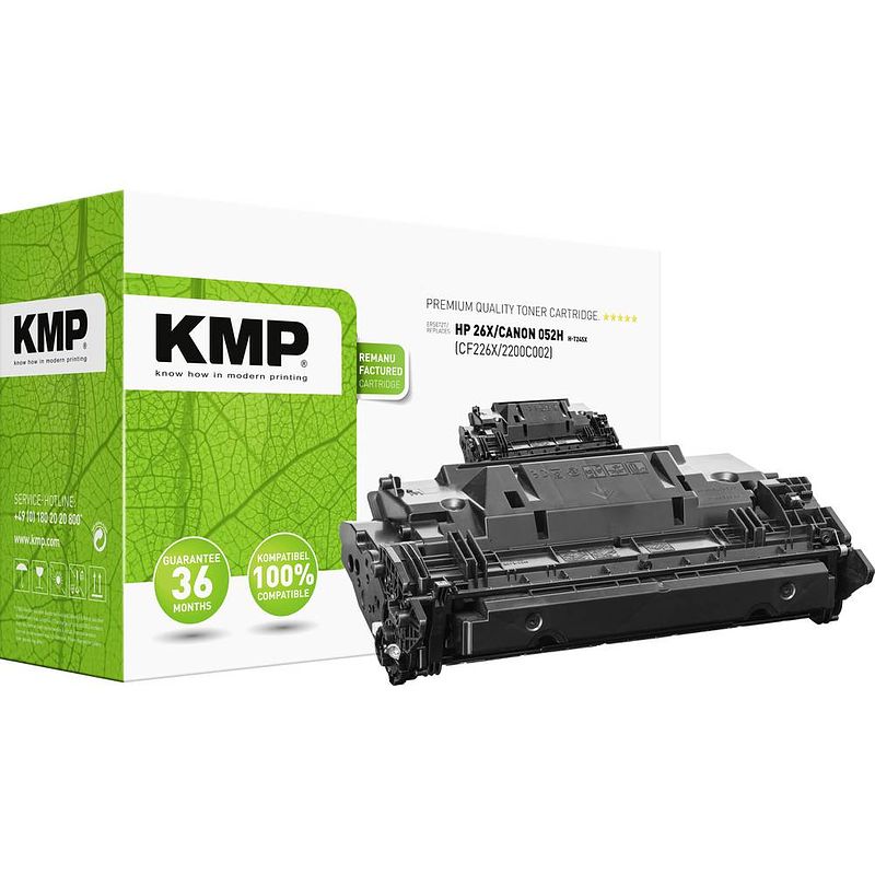 Foto van Kmp h-t245x tonercassette vervangt hp 26x, cf226x zwart 12000 bladzijden compatibel toner