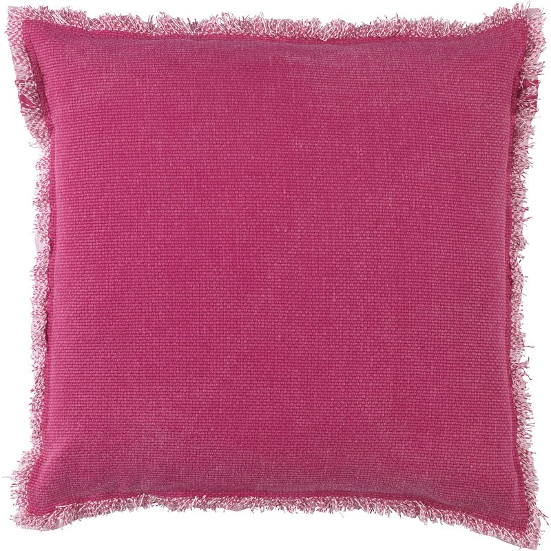 Foto van Dutch decor burto - kussenhoes van katoen fuchsia 45x45 cm - roze