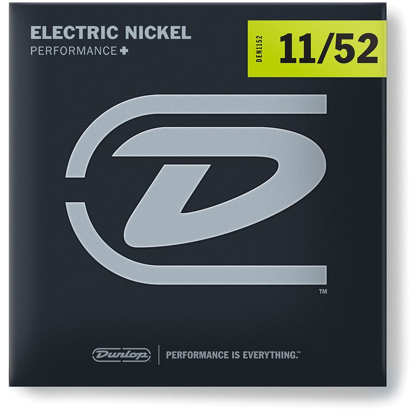 Foto van Dunlop den1152 electric nickel medium heavy 11-52 snarenset