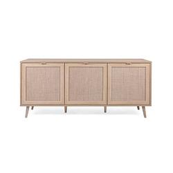 Foto van 3-deurs dressoir - sonoma eiken decor - l 150 x d 40 x h 71 cm - bali