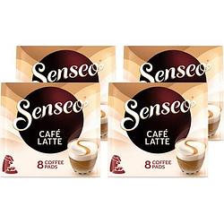 Foto van Senseo cafe latte koffiepads 4 x 8 stuks bij jumbo