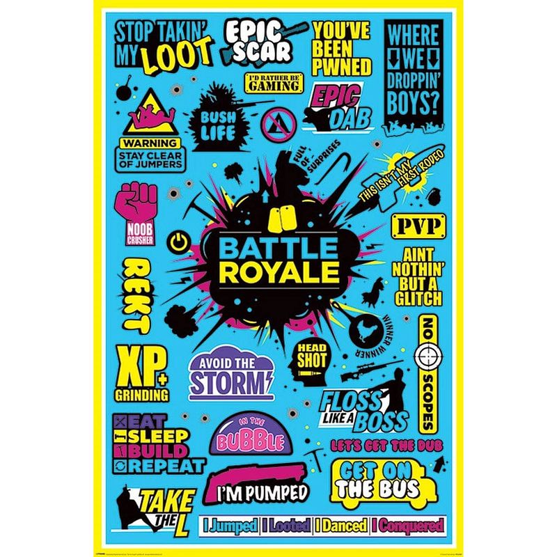 Foto van Pyramid battle royale infographic poster 61x91,5cm