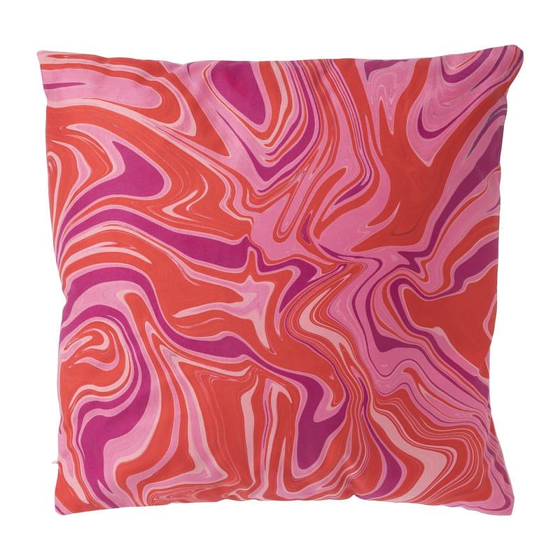 Foto van Kussen groovy marble - roze - 45x45 cm