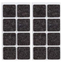 Foto van 16x zwarte meubelviltjes/antislip stickers 2,5 cm - meubelviltjes
