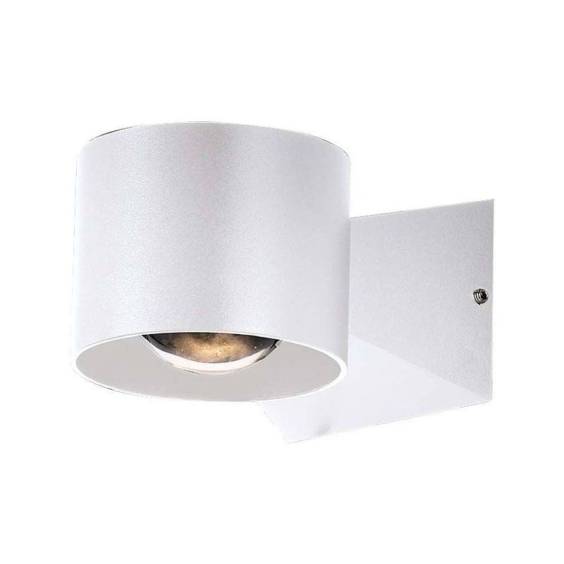 Foto van V-tac vt-1179-w led wandlamp - rond - ip65 - witte behuizing - 5 watt - 465 lumen - 3000k