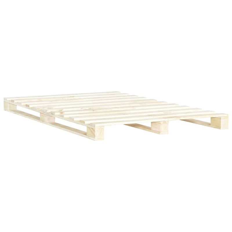 Foto van The living store bedframe pallet massief grenenhout 200x200 cm - bed