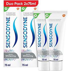 Foto van Sensodyne gentle whitening tandpasta voor gevoelige tanden 2x 75ml bij jumbo