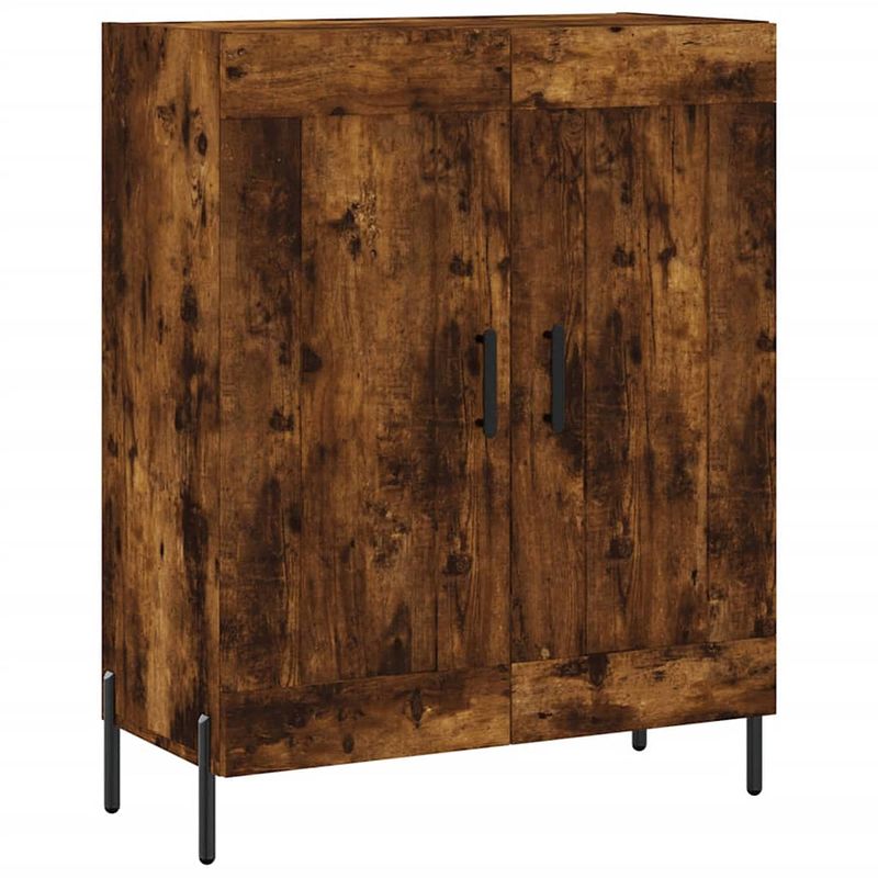 Foto van Vidaxl dressoir 69,5x34x90 cm bewerkt hout gerookt eikenkleurig