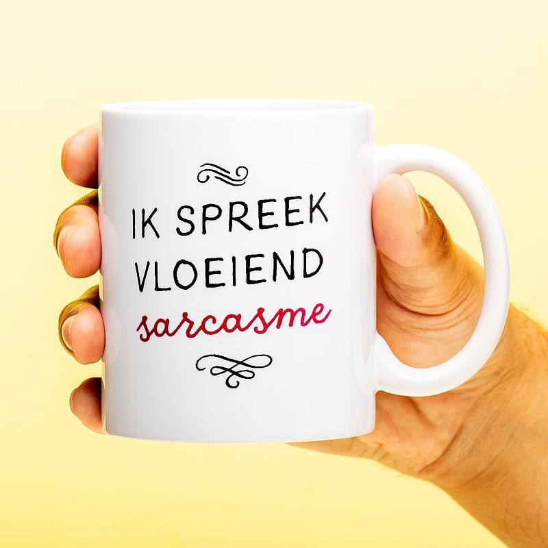 Foto van Ik spreek vloeiend sarcasme mok