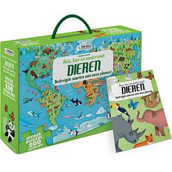 Foto van Rebo productions puzzel dieren junior 70 x 48 cm ovaal 200 stuks