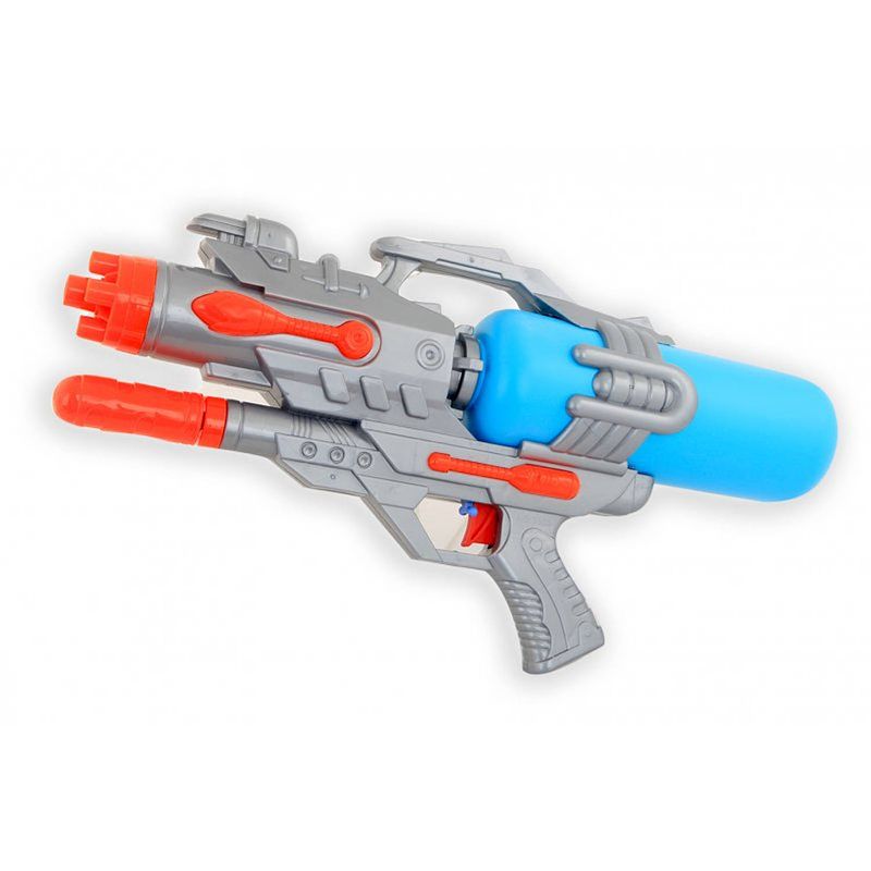 Foto van Waterpistool/waterpistolen grijs 46 cm - waterpistolen