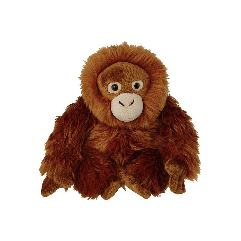 Foto van Pluche orang utan aap knuffel van 18 cm - knuffeldier