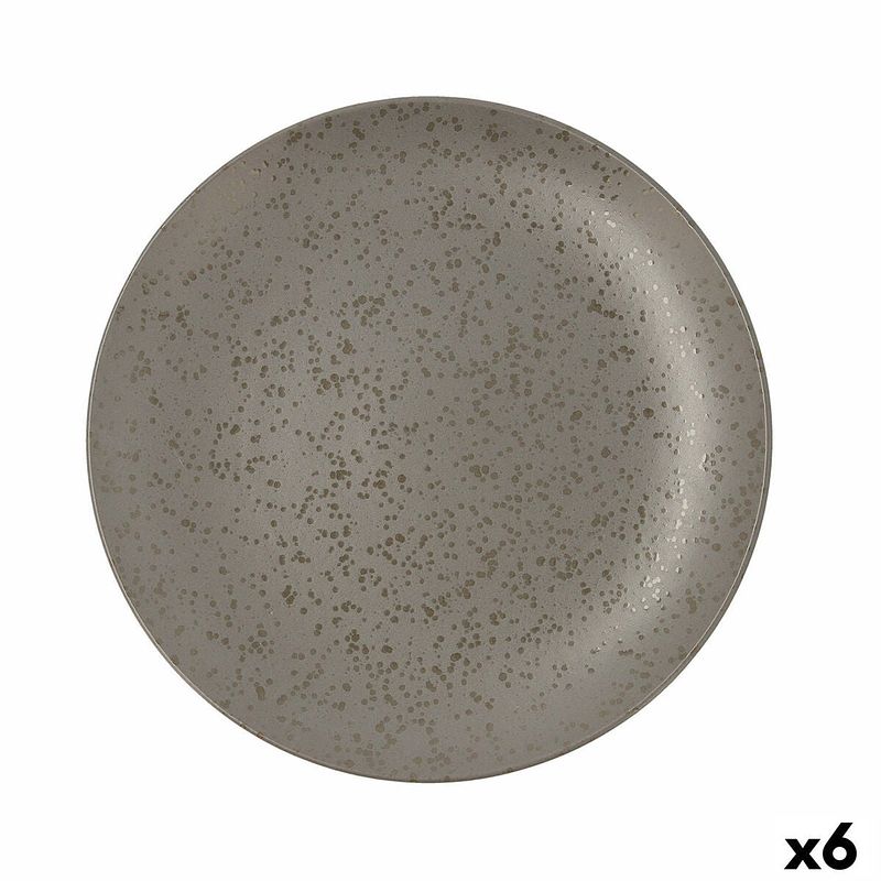 Foto van Platt tallrik ariane oxide keramisch grijs (ø 31 cm) (6 stuks)