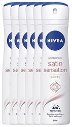 Foto van Nivea satin sensation deodorant spray voordeelverpakking