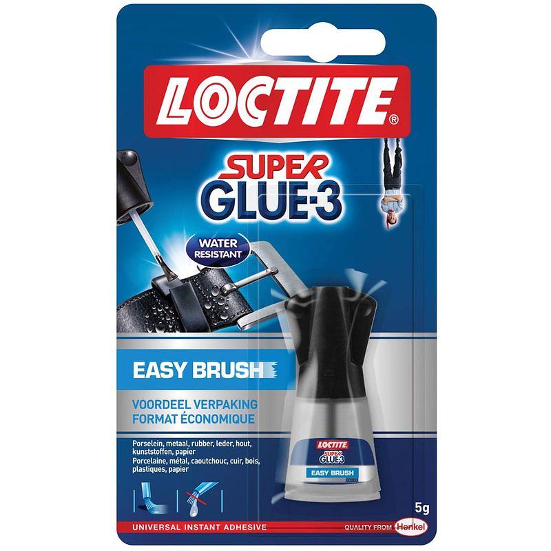 Foto van Loctite secondelijm super glue easy brush 12 stuks