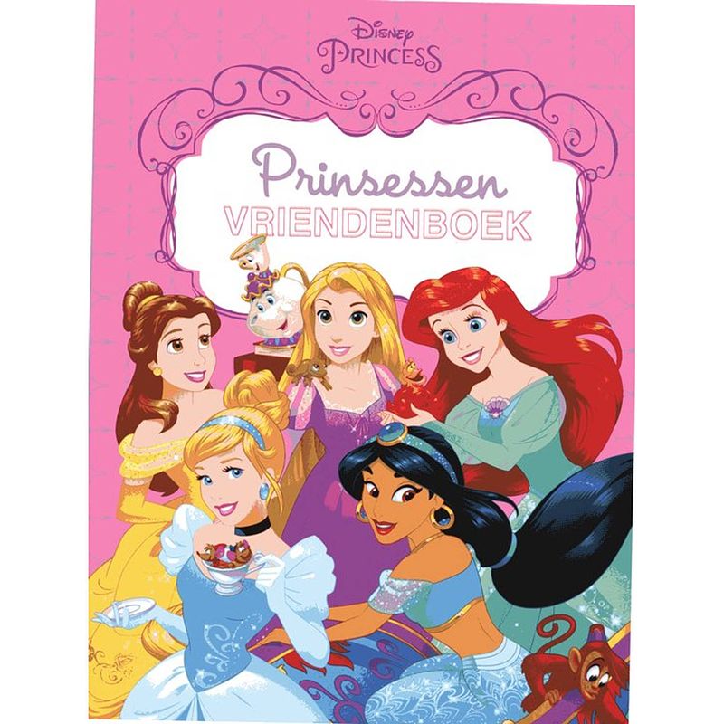 Foto van Disney prinsessen vriendenboek - ariel jasmine belle rapunzel - hard cover - editie 2022