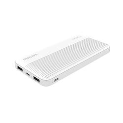 Foto van Philips powerbank 10.000 mah dlp7719n/04 - 2 usb-a - micro-usb en usb-c - wit